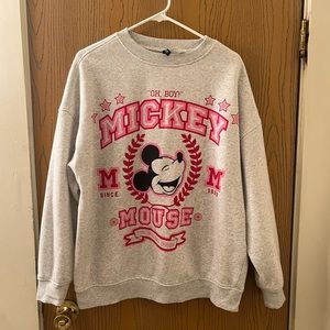 H&M Mickey Mouse Varsity Sweater